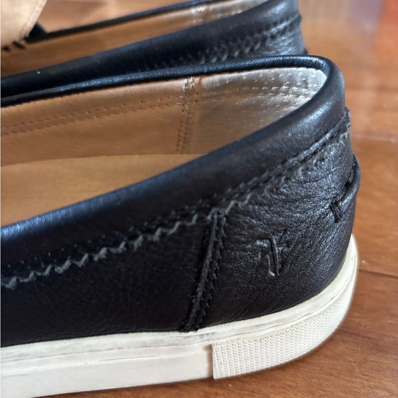 Frye Women’s Black Leather Slip-On Loafers - Picture 5 of 7